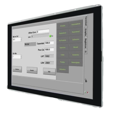 W10L100-POH2-C: Open Frame Industrie Display mit P-CAP Technologie