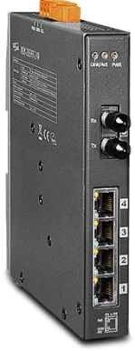 NSM-205PFx-24V: a series of Ethernet switches in a metal case