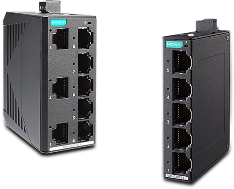 EDS-G2005/2008-ELP/EL series. Moxa’s new approach to industrial unmanaged switches