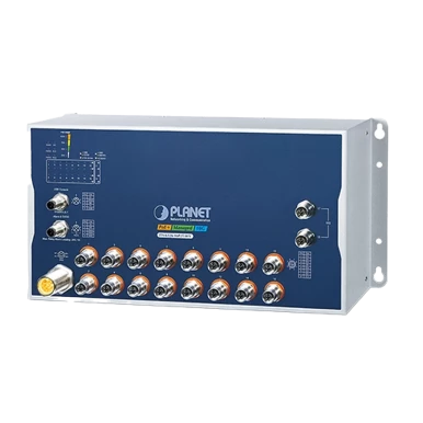 PLANET stellt ITS‑6326‑16P2TB‑WV: Rugged PoE+ Switch mit 10G Bypass für Bahn- und Industrie-Netzwerke vor