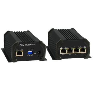 VDTU2A-404: Reichweitenerhöhung mit High-Speed Ethernet Extender