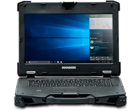 Durabook equipment can be cleaned with disinfectants